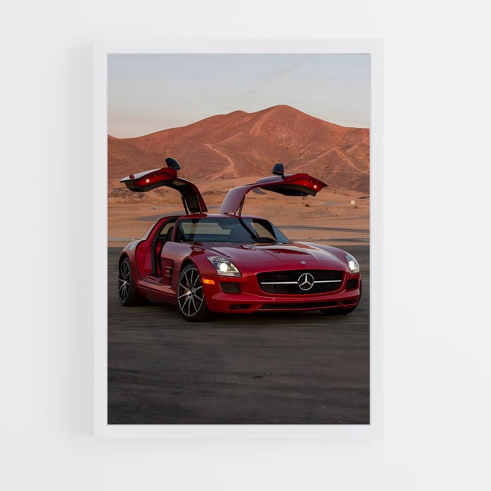 Poster Rouge Racing – affiche Mercedes (vue 3)